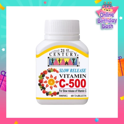 21ST CENTURY Slow Release Vitamin C Tablets 500mg 60s