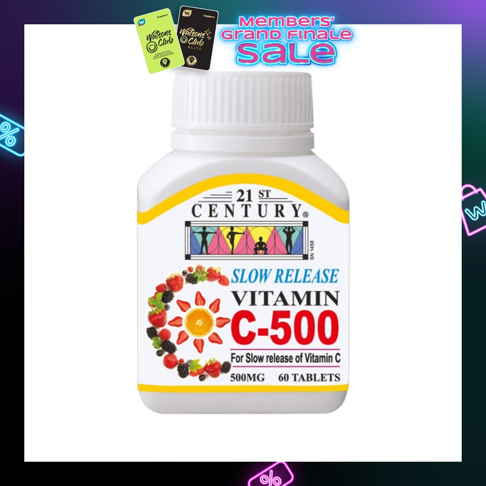 Slow Release Vitamin C Tablets 500mg 60s