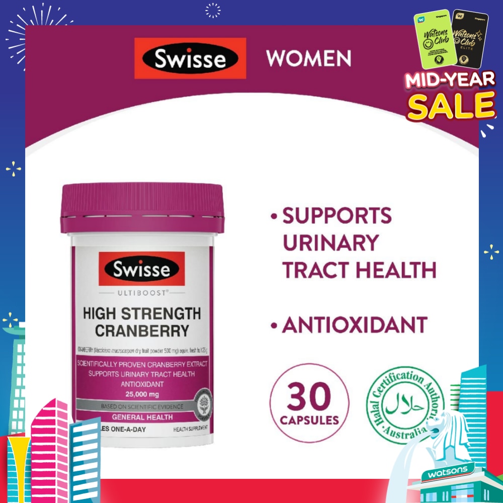 Ultiboost High Strength Cranberry Capsule (Support Urinary Tract Health) 30s