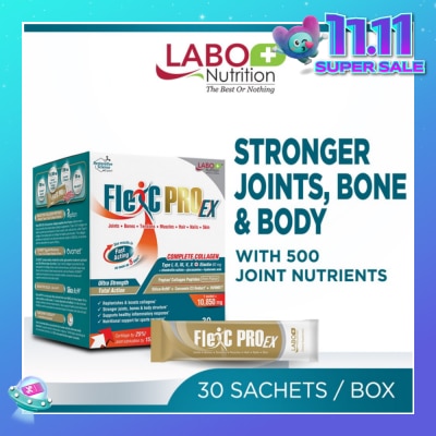 LABO NUTRITION FlexC PRO EX Dietary Supplement Sachet (For Joint Knee Arthritis Pain + Beneficial for Hair & Nails & Skin Health) 30s
