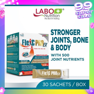 LABO NUTRITION FlexC PRO EX Dietary Supplement Sachet (For Joint Knee Arthritis Pain + Beneficial for Hair & Nails & Skin Health) 30s