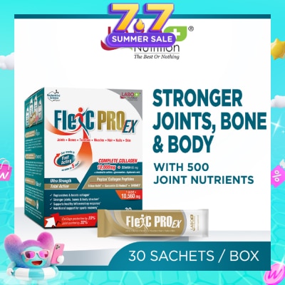 LABO NUTRITION - FlexC PRO EX Dietary Supplement Sachet (Joint, Bone & Body Support) 30s