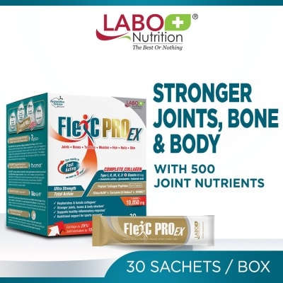 LABO NUTRITION FlexC PRO EX Dietary Supplement Sachet (For Joint Knee Arthritis Pain + Beneficial for Hair & Nails & Skin Health) 30s