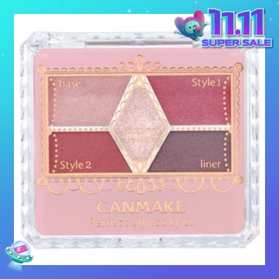 CANMAKE Perfect Stylist Palette Eyes 14 (Antique Ruby) 1 Piece