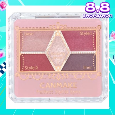 CANMAKE Perfect Stylist Palette Eyes 14 (Antique Ruby) 1 Piece