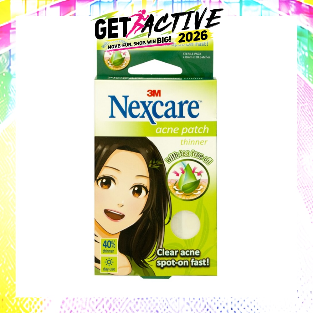 Acne Patch with Tea Tree Oil 40% Thinner 8mm Day Use (Clear Acne Spot on Fast) 28s image