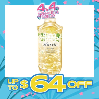 KUSTIE - Jasmine Shower & Bath Gel w/Pump (Removing Dryness and Roughness, Moisturizing, Leaving Skin Constantly Healthy and Lustrous) 500ml