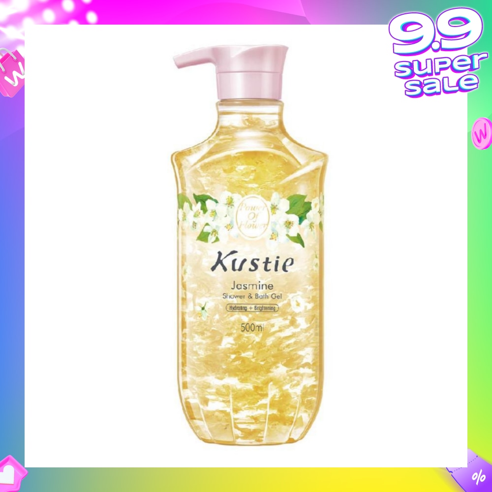 Jasmine Shower & Bath Gel w/Pump (Removing Dryness and Roughness, Moisturizing, Leaving Skin Constantly Healthy and Lustrous) 500ml