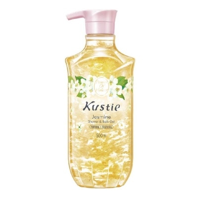 KUSTIE Jasmine Shower & Bath Gel w/Pump (Removing Dryness and Roughness, Moisturizing, Leaving Skin Constantly Healthy and Lustrous) 500ml