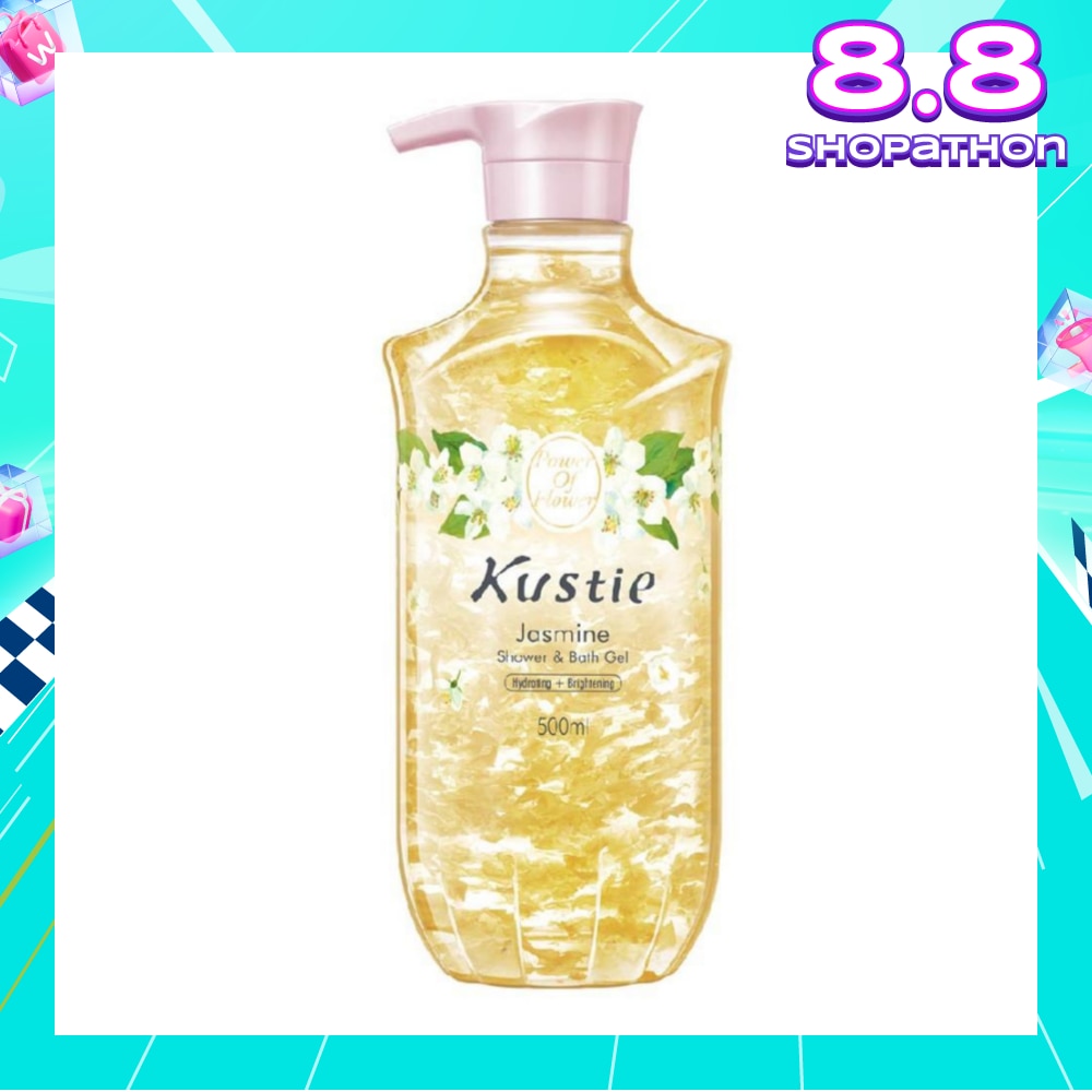 Jasmine Shower & Bath Gel w/Pump (Removing Dryness and Roughness, Moisturizing, Leaving Skin Constantly Healthy and Lustrous) 500ml