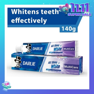 DARLIE All Shiny White Toothpaste MultiCare (Whitening + Stain Prevention) 140g