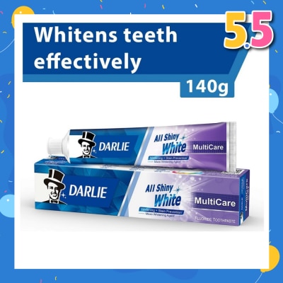 DARLIE All Shiny White Toothpaste MultiCare (Whitening + Stain Prevention) 140g