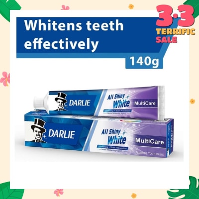 DARLIE All Shiny White Toothpaste MultiCare (Whitening + Stain Prevention) 140g