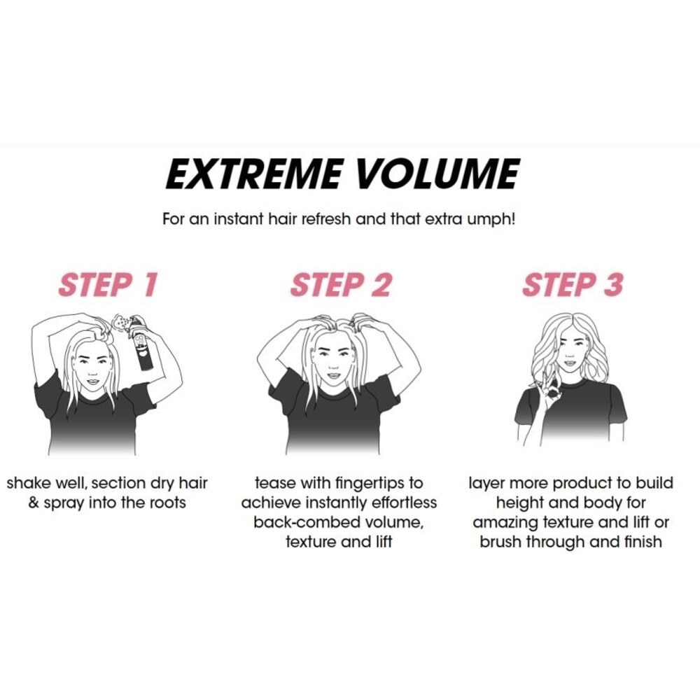 Dry Shampoo Extreme Volume Incredible Volume Boost Formula (Instant Lift, Adds Body) 200ml