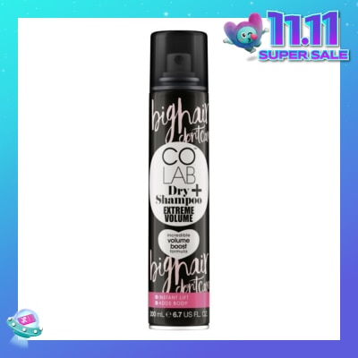 COLAB Dry Shampoo Extreme Volume Incredible Volume Boost Formula (Instant Lift, Adds Body) 200ml