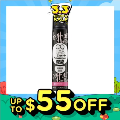 COLAB Dry Shampoo Extreme Volume Incredible Volume Boost Formula (Instant Lift, Adds Body) 200ml