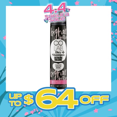 COLAB - Dry Shampoo Extreme Volume Incredible Volume Boost Formula (Instant Lift, Adds Body) 200ml