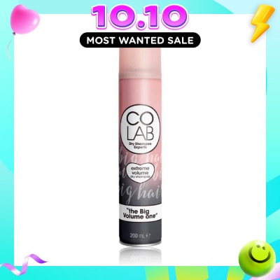 COLAB Dry Shampoo Extreme Volume Incredible Volume Boost Formula (Instant Lift, Adds Body) 200ml image