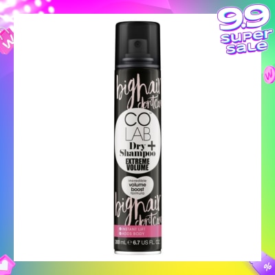 COLAB Dry Shampoo Extreme Volume Incredible Volume Boost Formula (Instant Lift, Adds Body) 200ml