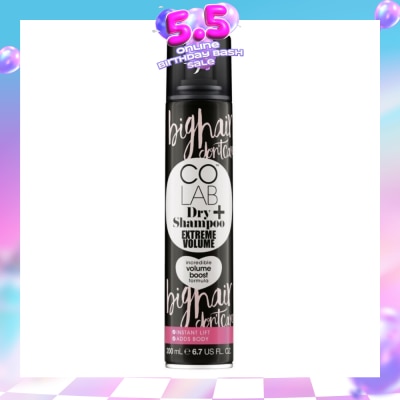 COLAB - Dry Shampoo Extreme Volume Incredible Volume Boost Formula (Instant Lift, Adds Body) 200ml
