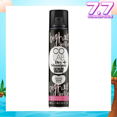 COLAB Dry Shampoo Extreme Volume Incredible Volume Boost Formula (Instant Lift, Adds Body) 200ml