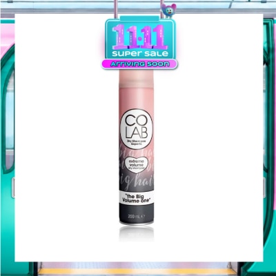 COLAB Dry Shampoo Extreme Volume Incredible Volume Boost Formula (Instant Lift, Adds Body) 200ml image