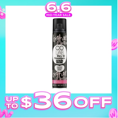 COLAB - Dry Shampoo Extreme Volume Incredible Volume Boost Formula (Instant Lift, Adds Body) 200ml