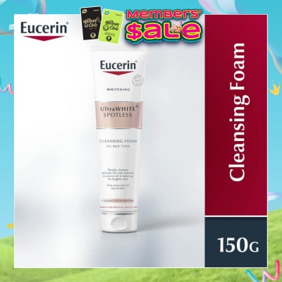 EUCERIN - Ultrawhite Spotless Gentle Cleansing Foam (Suitable for All Skin Type + Removes Excessive Oil & Makeup) 150ml
