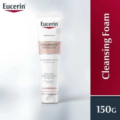 EUCERIN Ultrawhite Spotless Gentle Cleansing Foam (Suitable for All Skin Type + Removes Excessive Oil & Makeup) 150ml