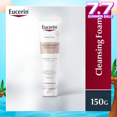 EUCERIN Ultrawhite Spotless Gentle Cleansing Foam (Suitable for All Skin Type + Removes Excessive Oil & Makeup) 150ml