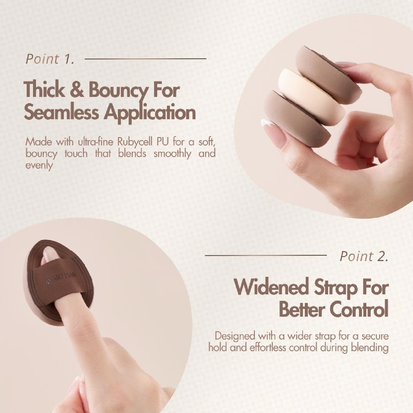 Artisan Finger Cushion Puff 2s