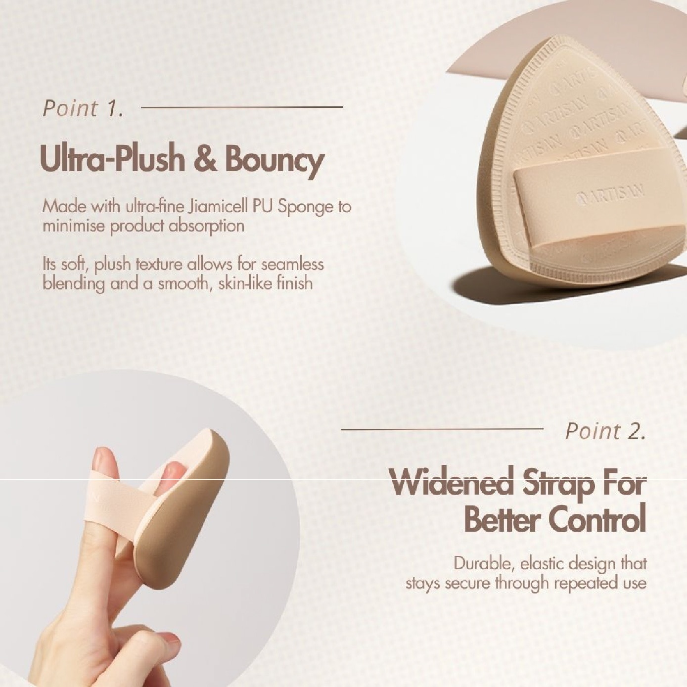 Artisan Triangle Soft Touch Beauty Puff 1s