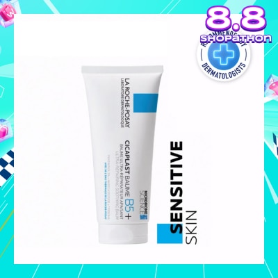 LA ROCHE-POSAY Cicaplast Baume B5 (Skin Repair & Soothing Moisturiser with Panthenol for Irritated & Dry Skin) 100ml