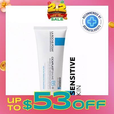 LA ROCHE-POSAY Cicaplast Baume B5 (Skin Repair & Soothing Moisturiser with Panthenol for Irritated & Dry Skin) 100ml