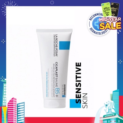 LA ROCHE-POSAY Cicaplast Baume B5 (Skin Repair & Soothing Moisturiser with Panthenol for Irritated & Dry Skin) 100ml