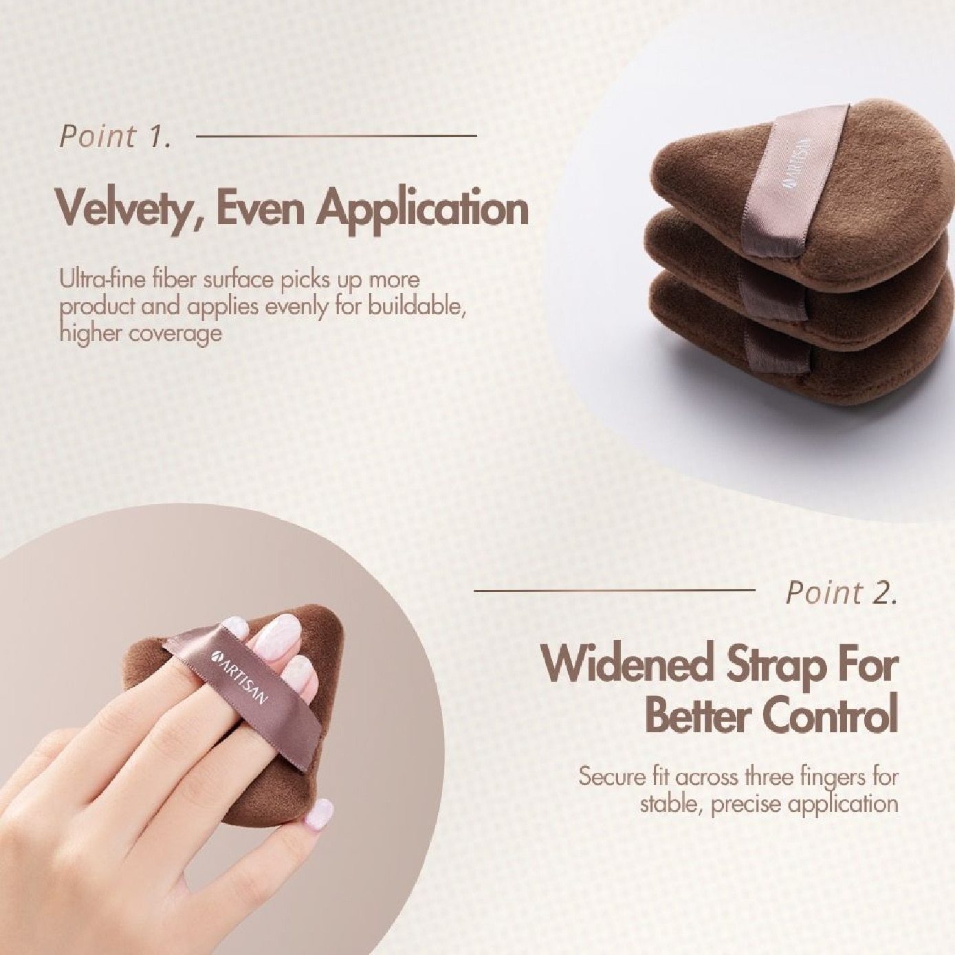 Artisan Pizza Shape Powder Puff 1s