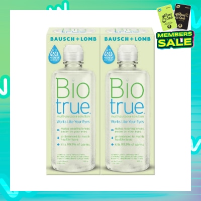 BAUSCH + LOMB BiotrueÂ® Multi-Purpose Solution 300ml Twin Pack