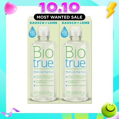 BAUSCH + LOMB BiotrueÂ® Multi Purpose Solution 300ml Twin Pack image