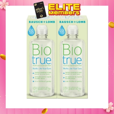 BAUSCH + LOMB BiotrueÂ® Multi-Purpose Solution 300ml Twin Pack