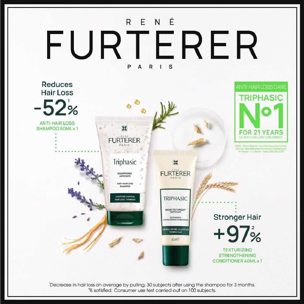 René Furterer シャンプー+リンスセット RENE FURTERER Triphasic Anti-hair Loss Shampoo + Conditioner Mini
