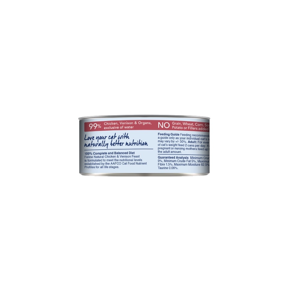 Chicken & Venison Feast Canned Cat Food 85g x 24s (Per Carton)
