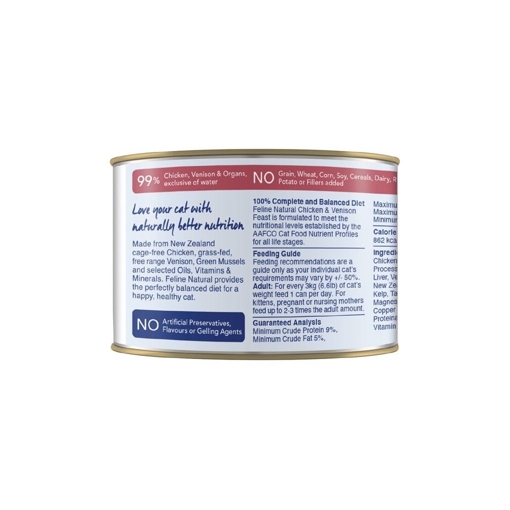 Chicken & Venison Feast Canned Cat Food 170g x 12s (Per Carton)