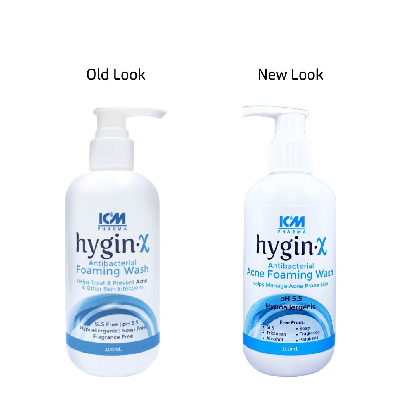 Pharma Hygin-X Antibacterial Acne Foaming Wash For Face & Body 200ml