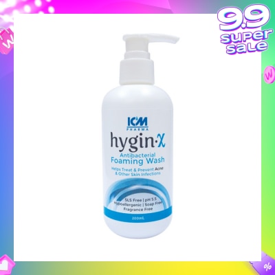 ICM PHARMA Hygin-X Antibacterial Foaming Wash 200ml