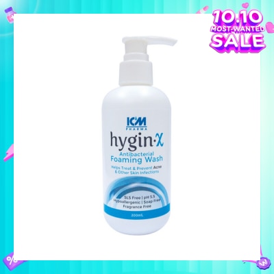ICM PHARMA Hygin-X Antibacterial Foaming Wash 200ml
