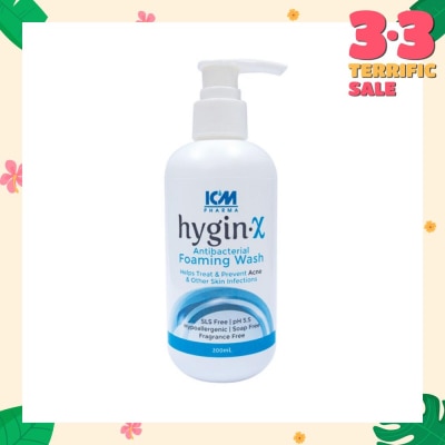 ICM PHARMA Hygin-X Antibacterial Foaming Wash 200ml