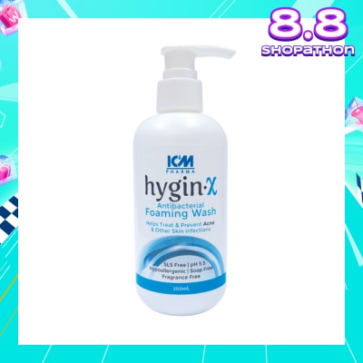 ICM PHARMA Hygin-X Antibacterial Foaming Wash 200ml