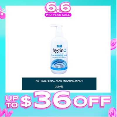 ICM PHARMA - Pharma Hygin-X Antibacterial Acne Foaming Wash For Face & Body 200ml