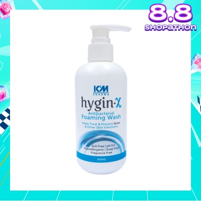 ICM PHARMA Hygin-X Antibacterial Foaming Wash 200ml