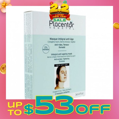 PLACENTOR VEGETAL Vegetal 21 Intensive Anti Aging Mask 3s